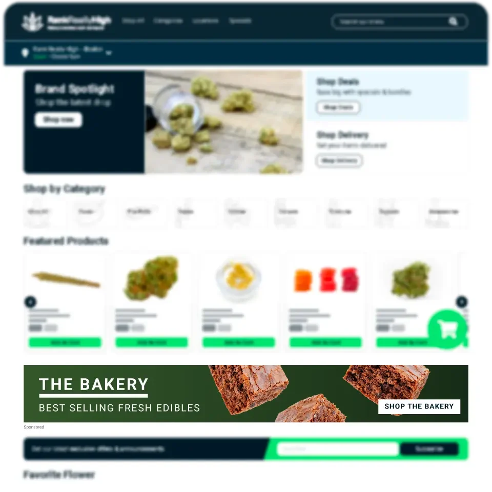 Rank really high cannabis dispensary retail advertising