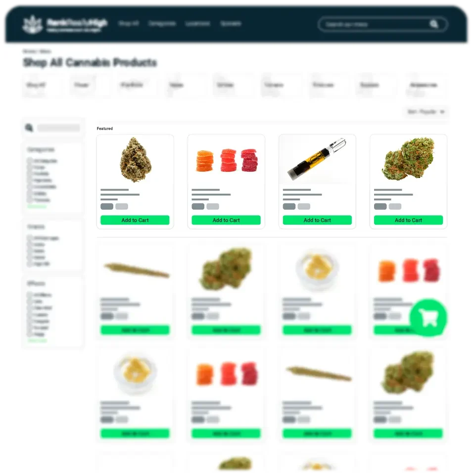 Rank really high cannabis dispensary retail advertising